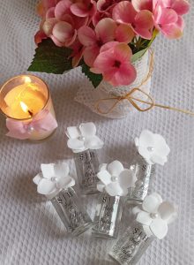 Hediyelik Çiçekli Kolonya Şişesi